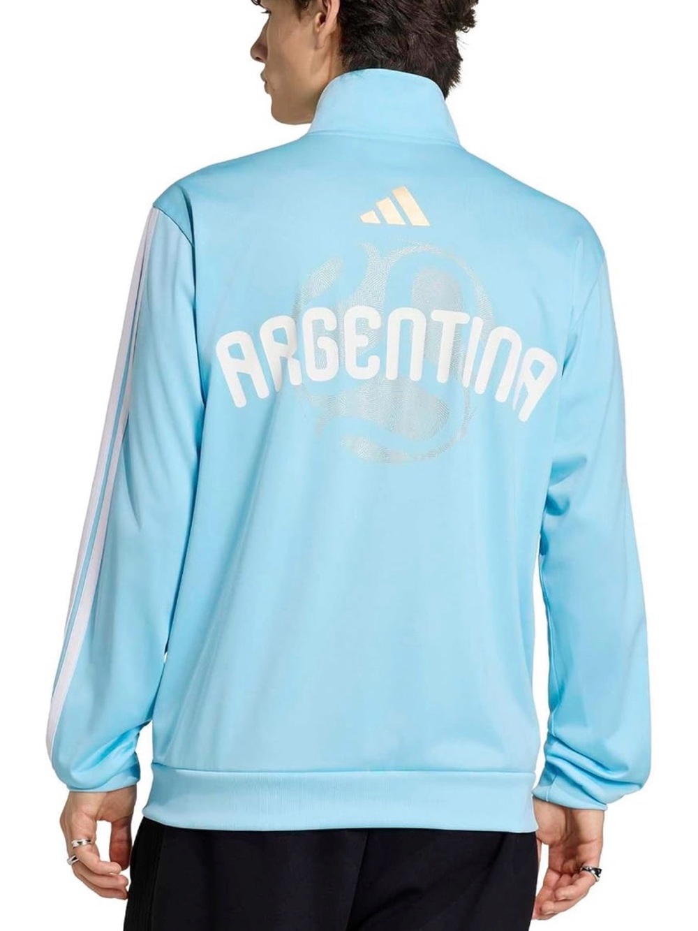 adidas Argentina Sky Blue Track Jacket with White Stripes